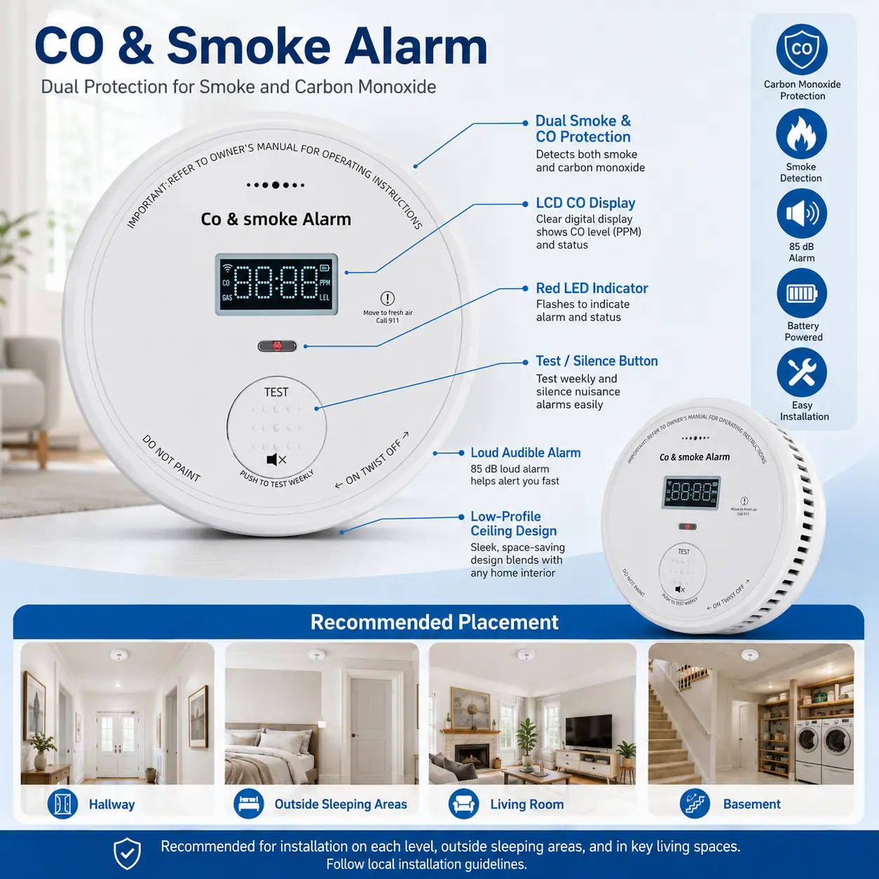 MIRO-701 Photoelectric Smoke Alarm product image 6