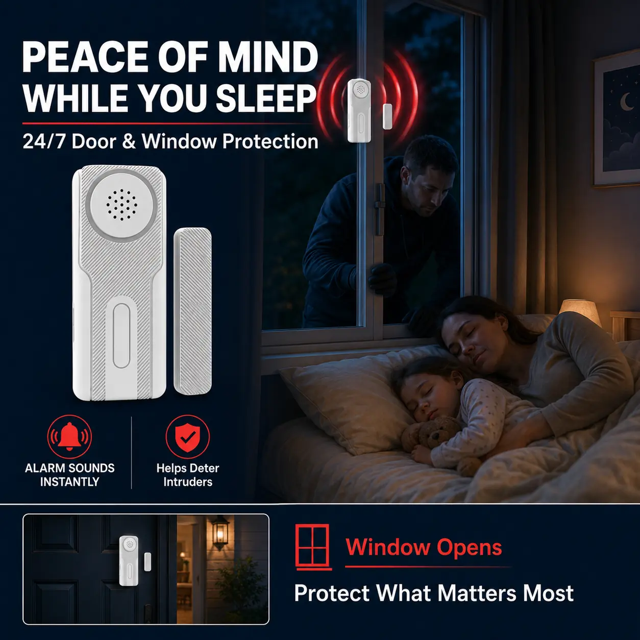 PA-DC01 Wi-Fi Door Sensor with Local Chime product image 2