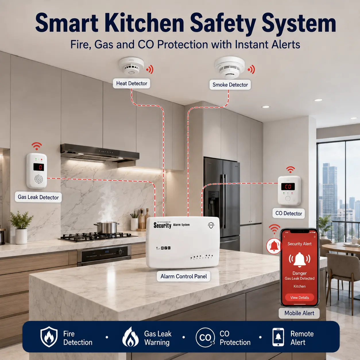 PS-G62 4G Wired Security Alarm Panel product image 13
