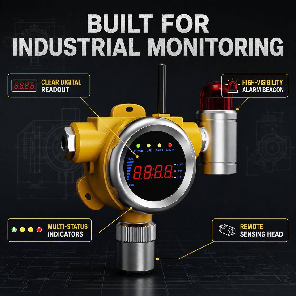 Industrial Gas Leak Detector