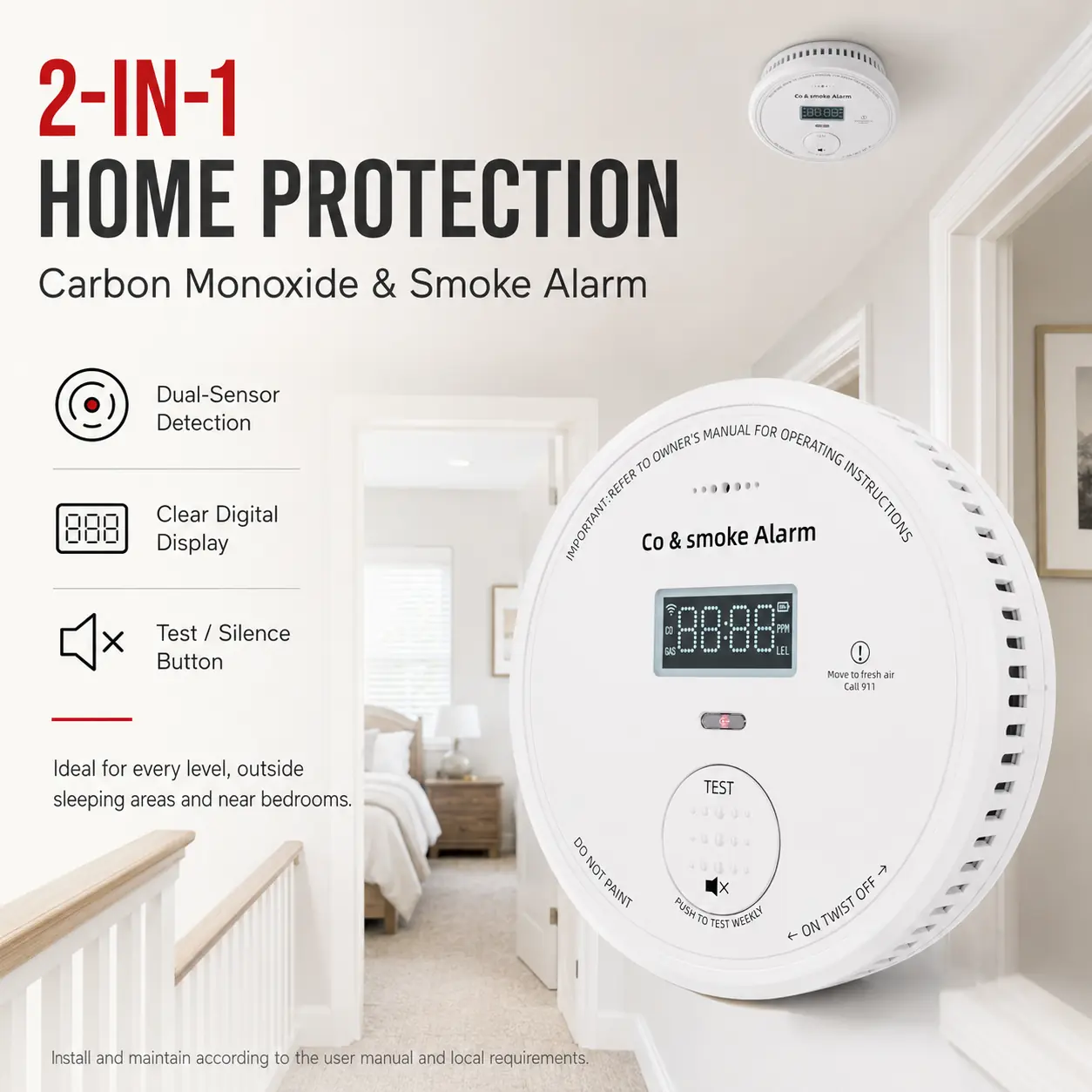 SC-2IN1 2-in-1 Smoke and Carbon Monoxide Alarm