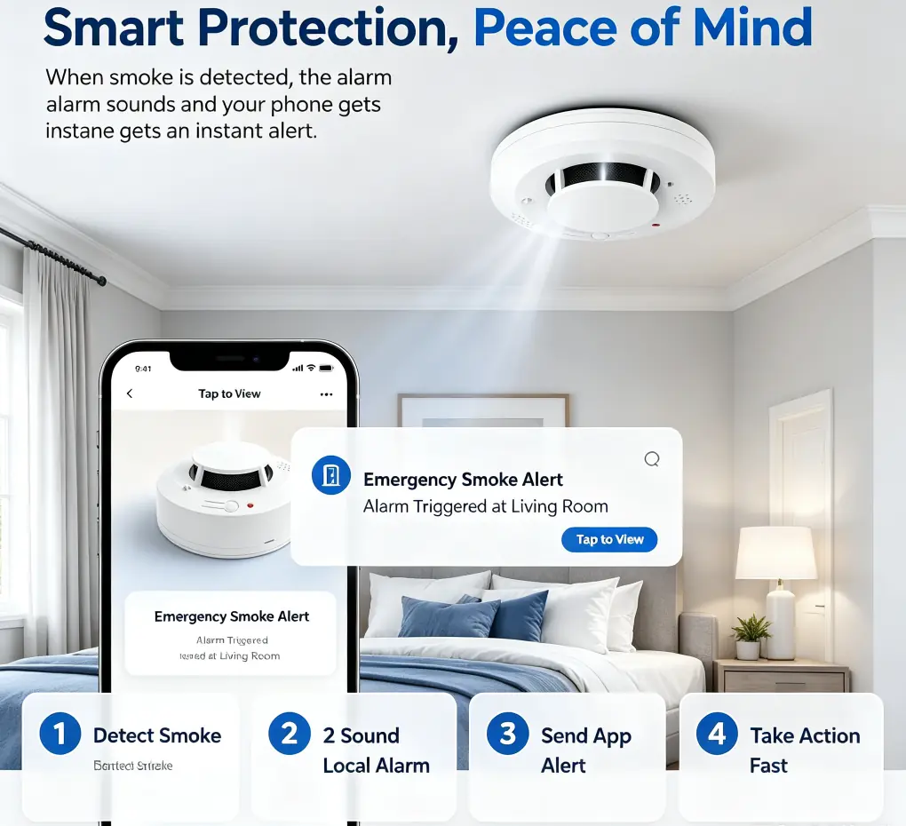 PS-817WIFI Smoke Detector