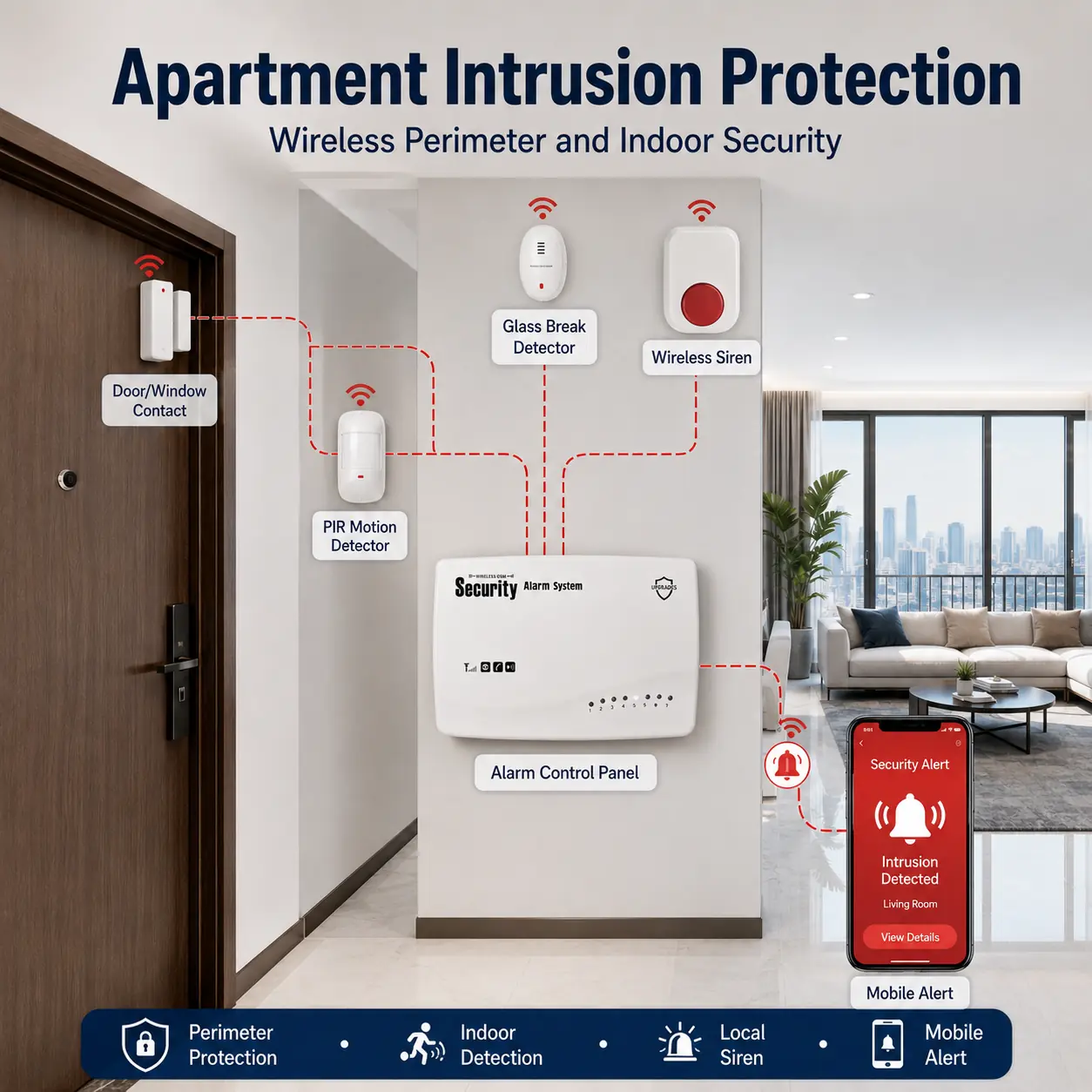 PS-G62 4G Wired Security Alarm Panel product image 14