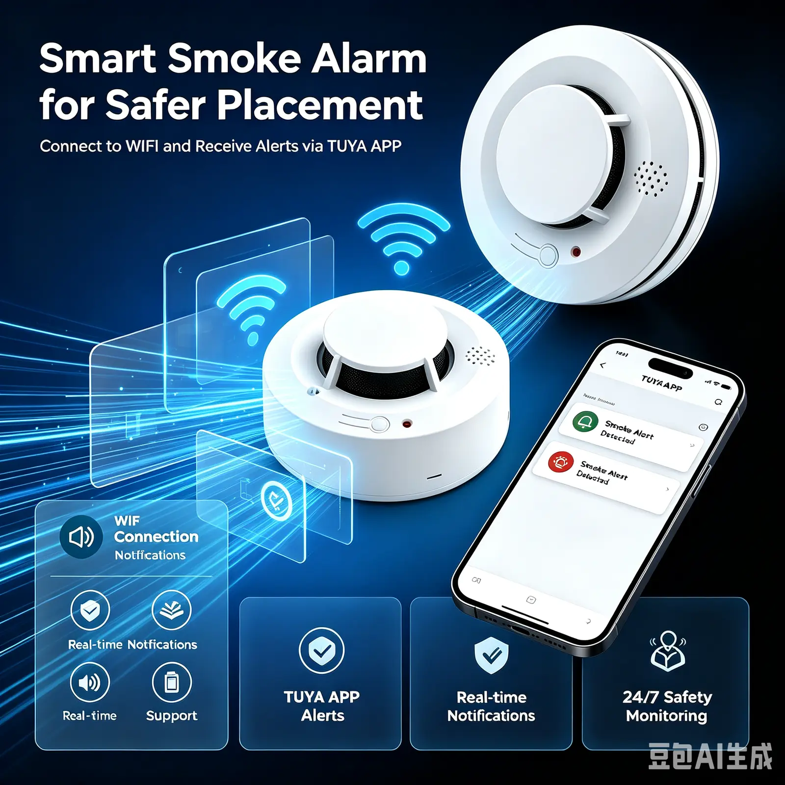 PS-8016WIFI Smoke Detector product image 3