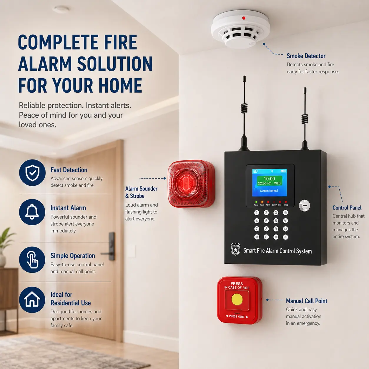 PS-GT30 Addressable Fire Alarm Control Panel product image 6