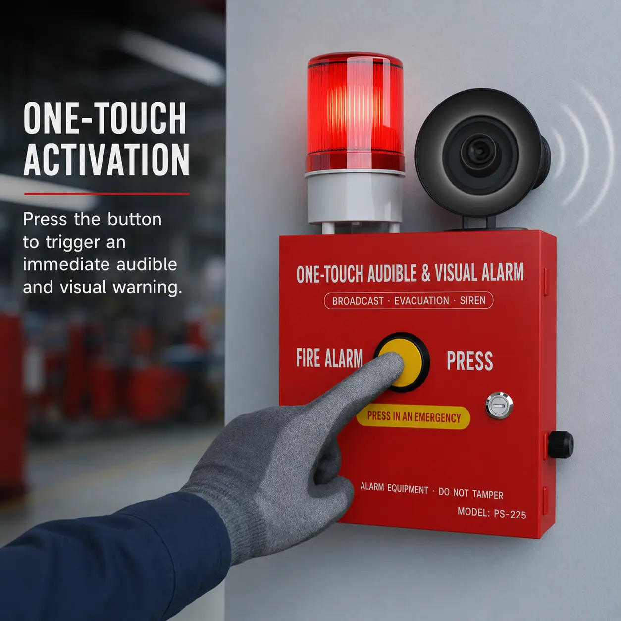 PS -227 Wireless Strobe Siren