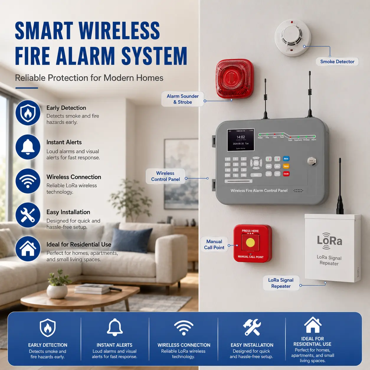 GT30 Compact Fire Alarm Panel product image 1