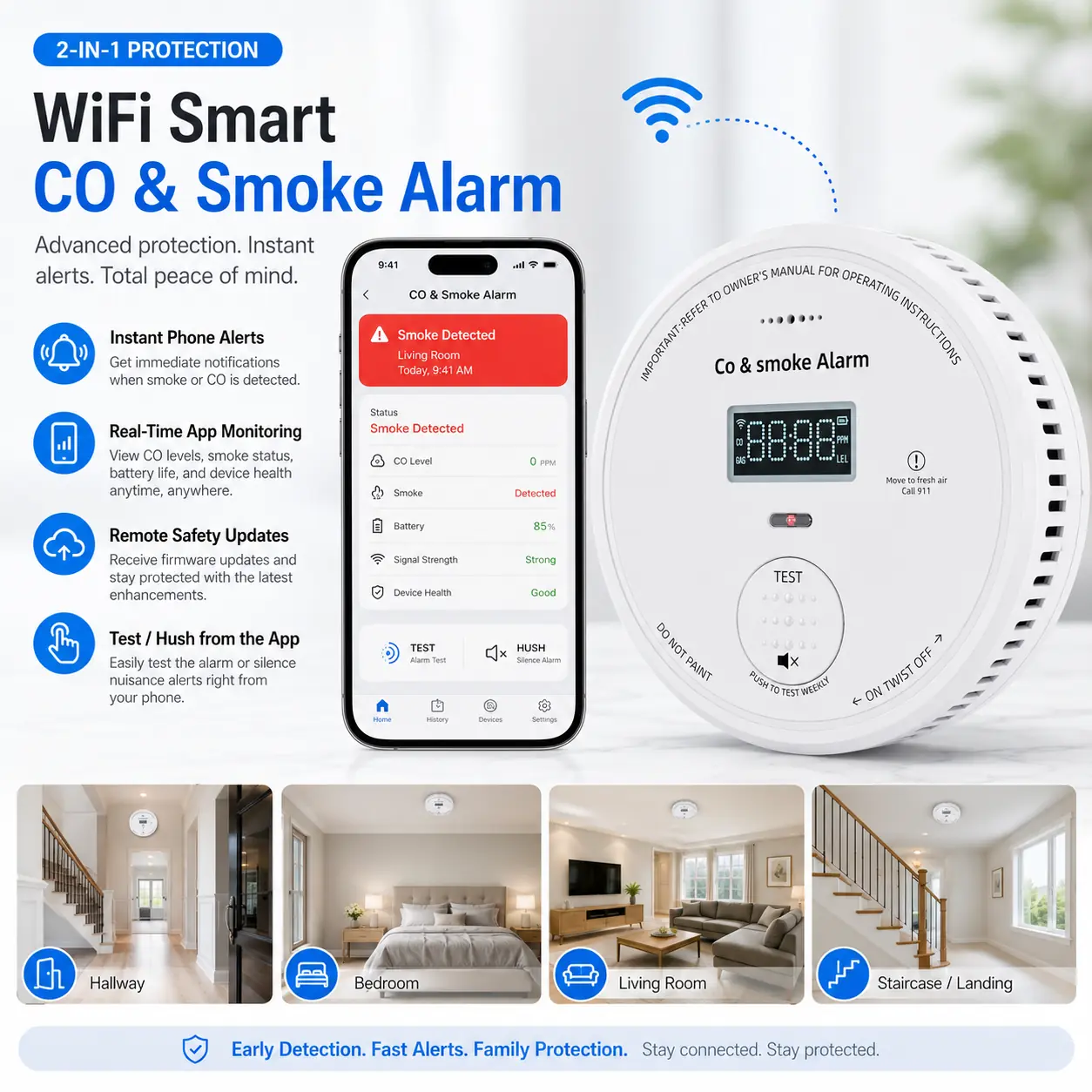 PS-701 Smoke Detector product image 2