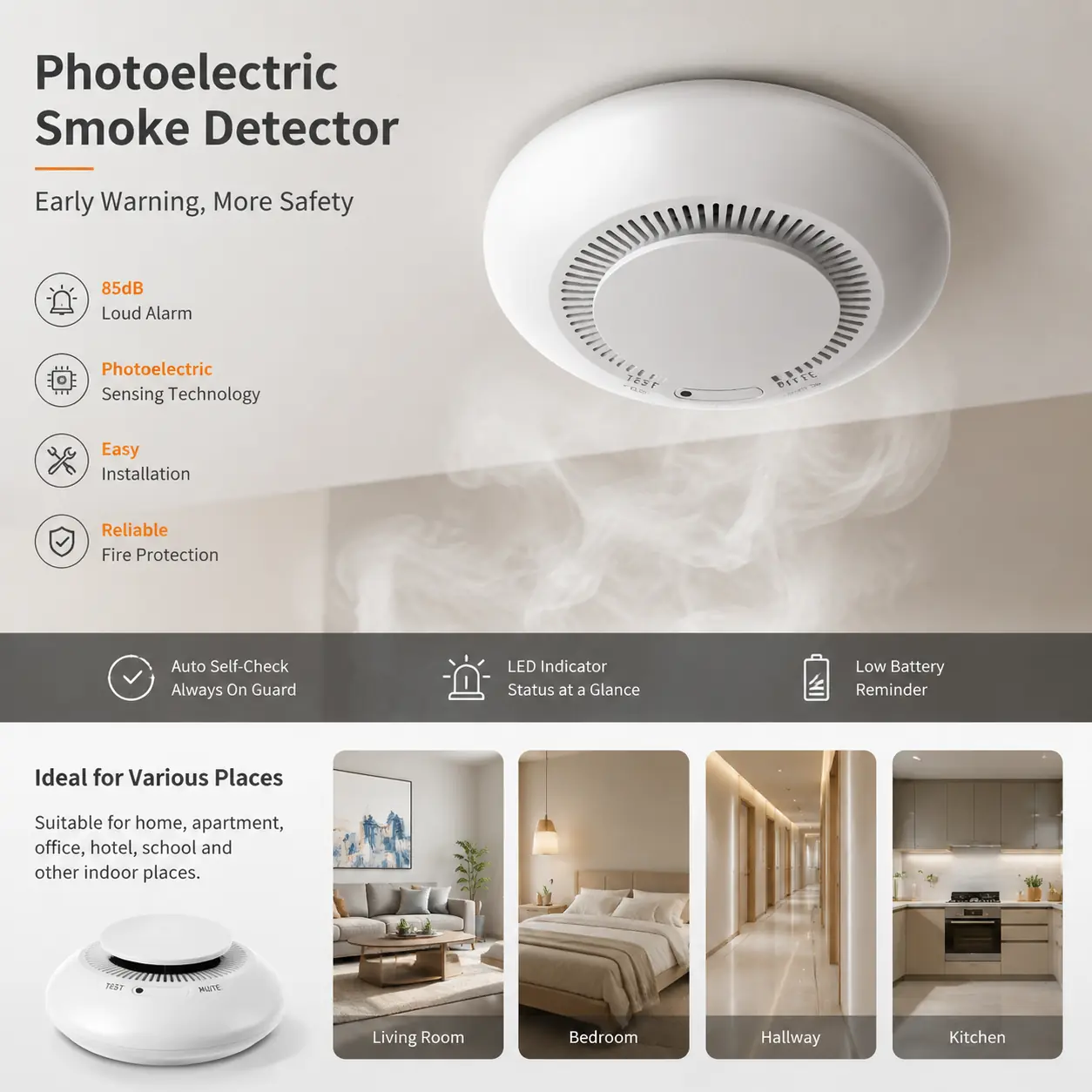 PS-816 Smoke Detector product image 3