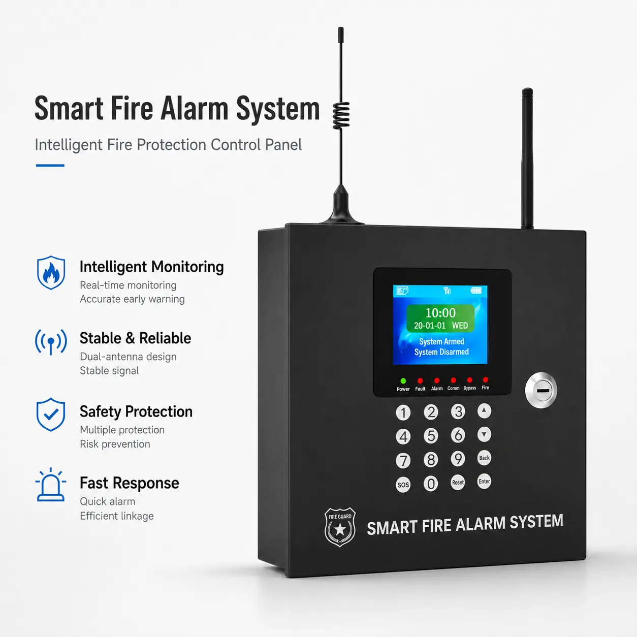 PS-GT30 Addressable Fire Alarm Control Panel product image 2