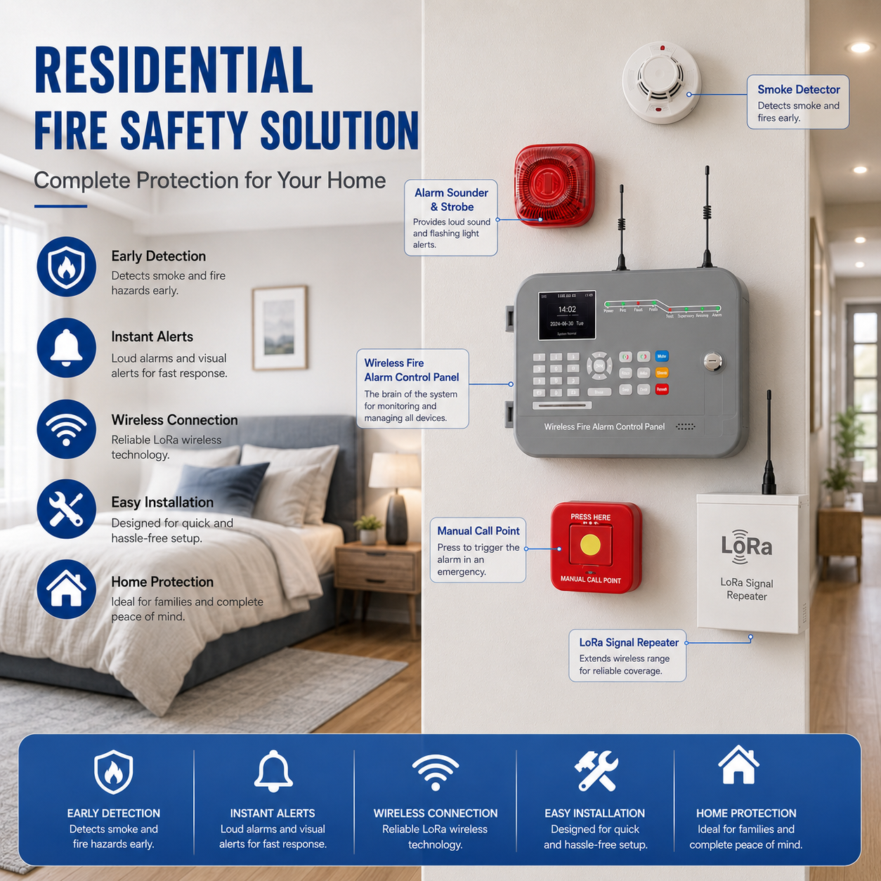 Compact Fire Alarm Panel