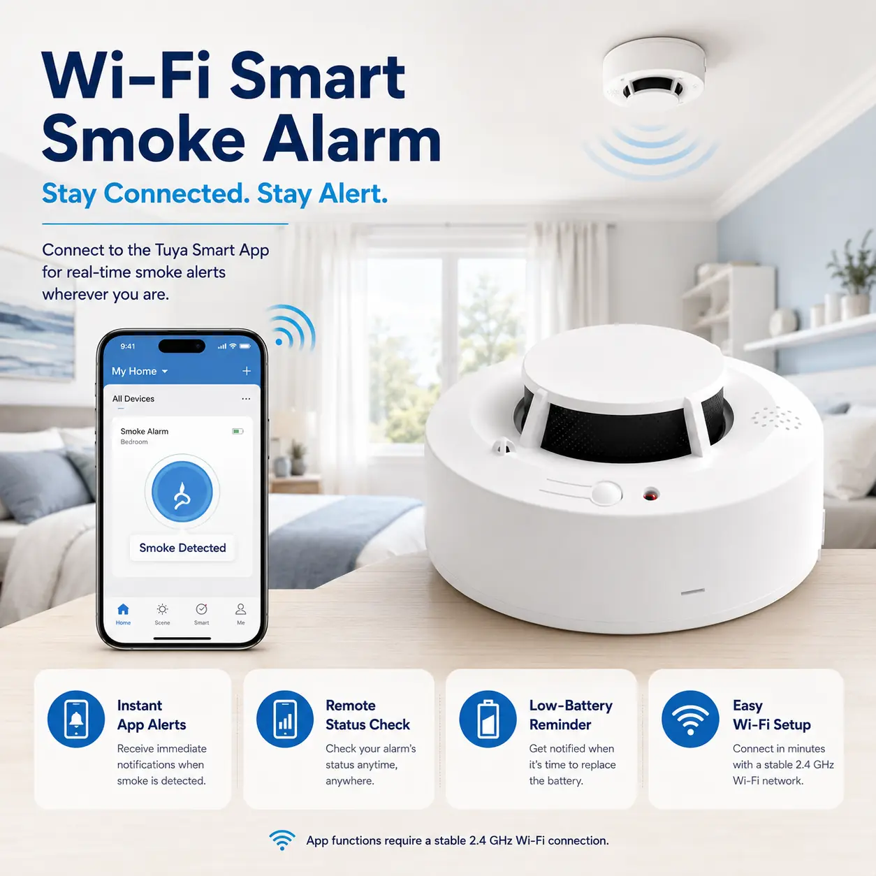 PS-817WIFI Smoke Detector product image 3