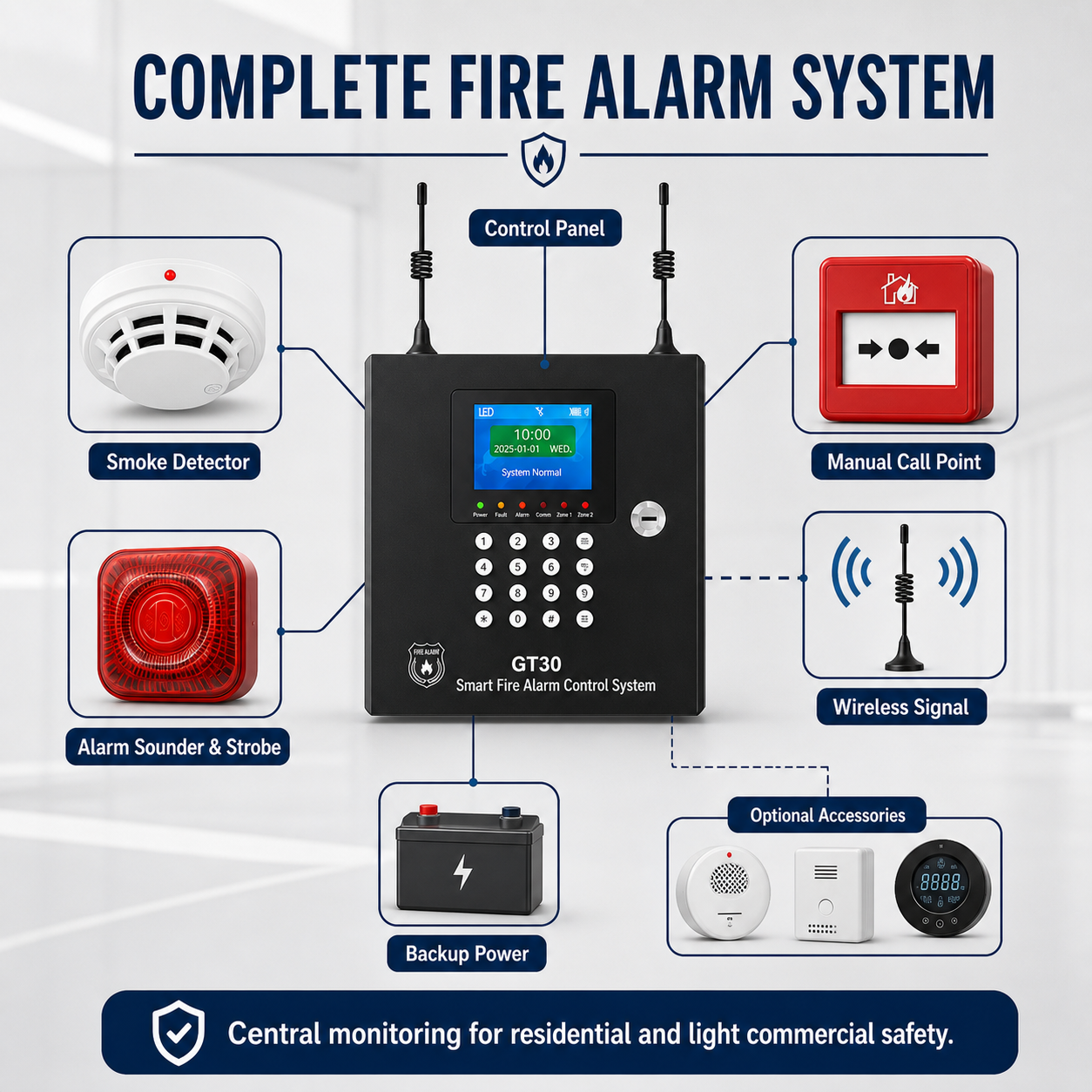 ADDRESSABLE FIRE ALARM PANEL